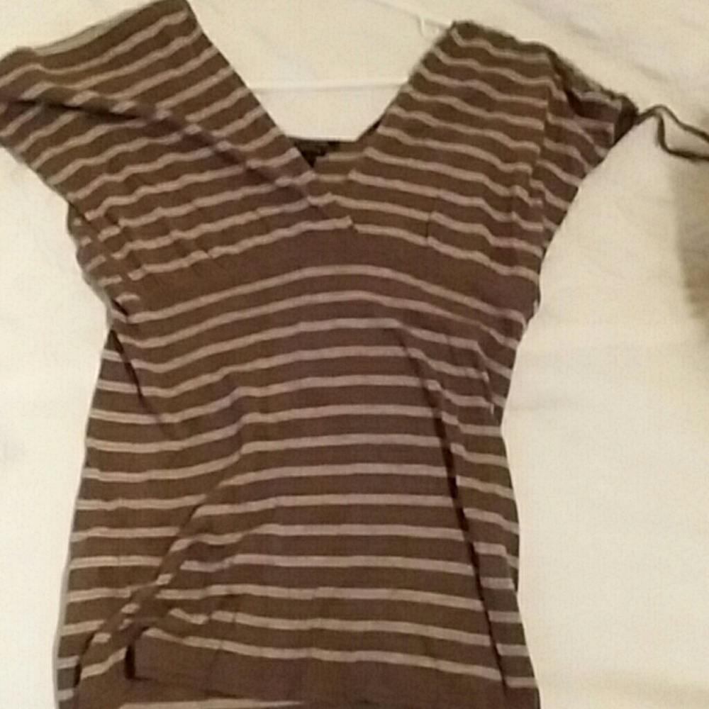 Brown stripped top
